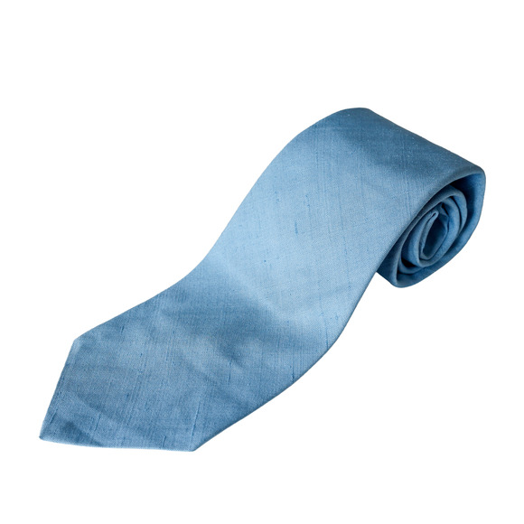 Vtg Dunhill Italy Silk Blue Necktie Old Money Wedding Preppy Business Corporate - Picture 5 of 15